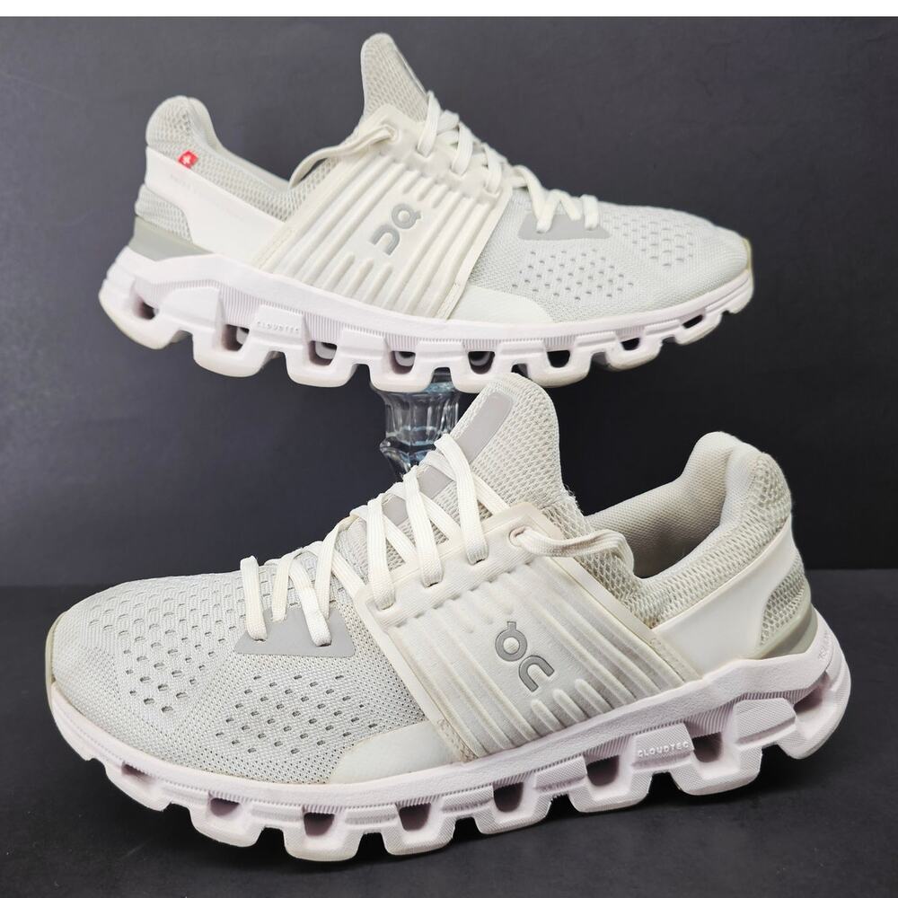 On Running Women's Sneakers in Light Gray and White